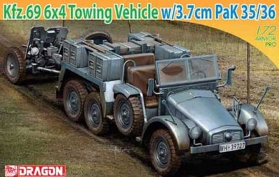 Dragon 7419 Kfz. 69 le.gl.Lkw Krupp L2H 43/143 &quot;Protze&quot; + 3.7 cm Pak 35/36 1/72