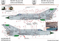 HAD 48237 MiG-21 MF/Bis stencils Part 2 декаль 1/48