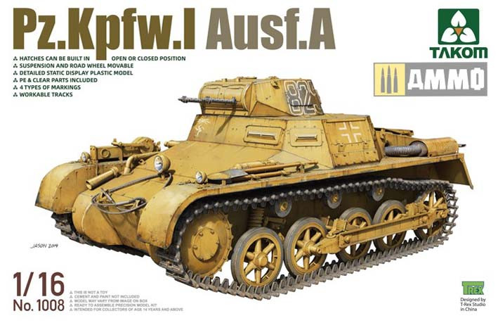 Takom 1008 1/16 Pz.Kpfw.I Ausf.A 1/16
