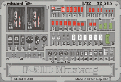 Eduard 32515 P-51D placards