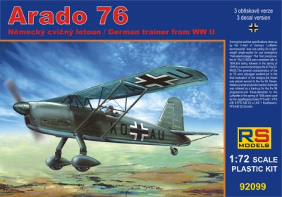 Rs Model 92099 Arado Ar-76 A/B 1/72