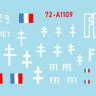 Star Decals 72-A1109 FFI # 2. Re-captured Beute Panzers. Char Renault B1 bis, Somua S 35 + generic FFI markings 1/72