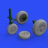 Eduard 648524 BRASSIN 1/48 F-104 wheels late (KIN)