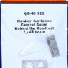 QuickBoost QB48921 H.Hurricane correct spine behind the headrest 1/48