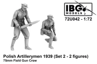 IBG Models U7242 Polish Artillerymen 75mm Field Gun Crew Set 2 1/72