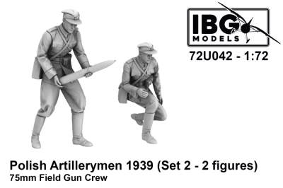 IBG Models U7242 Polish Artillerymen 75mm Field Gun Crew Set 2 1/72