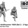 IBG Models U7242 Polish Artillerymen 75mm Field Gun Crew Set 2 1/72