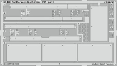 Eduard 36440 SET Panther Ausf. G schurzen (RYEF.MOD.)