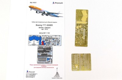 Микродизайн 144217 Фототравление Boeing 777-300ER (Звезда) 1/144