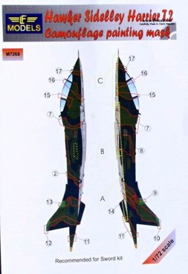 Lf Model M7268 Mask Harrier T.2 Camoufl.painting (SWORD) 1/72