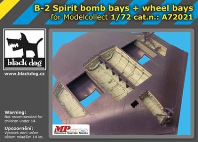 BlackDog A72021 B-2 Spirit bobb &amp; wheel bays (MODELLC.) 1/72