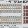 Eduard SS809 B-29 seatbelts STEEL (H.2000/ACAD) 1/72
