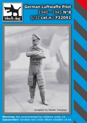 Black Dog F32091 German Luftwaffe pilot 1940-45 No.8 (1 fig.) 1/32