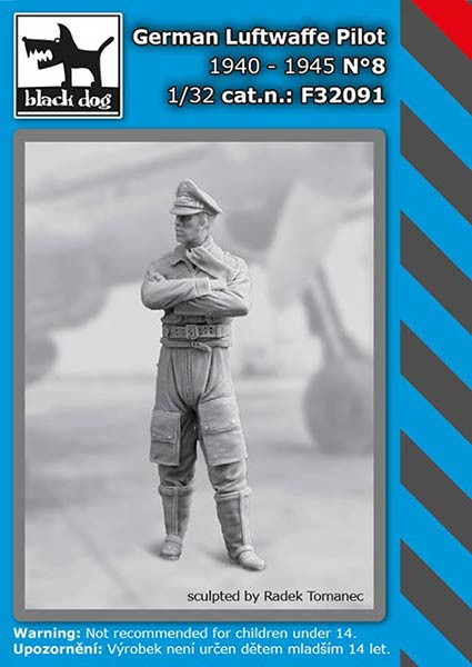 Black Dog F32091 German Luftwaffe pilot 1940-45 No.8 (1 fig.) 1/32