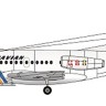 F-rsin Plastic FRP4094 Fokker F-28-1000 SAS 1/144