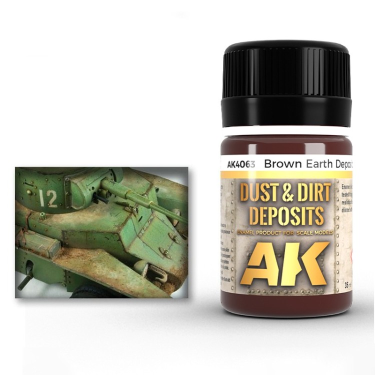 AK Interactive AK-04063 Жидкость Скопление коричневой земли
