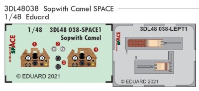 Eduard 3DL48038 Sopwith Camel SPACE (EDU) 1/48