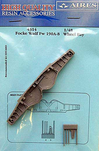 Aires 4314 Fw 190A-8 wheel bay 1/48