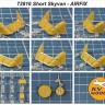 KV Models 72816 Short Skyvan (AIRFIX #04018-3, #A04018) + маски на диски и колеса AIRFIX US 1/72