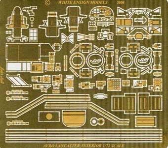 White Ensign Models PE 7227 AVRO LANCASTER INTERIOR DETAILS (For the Airfix, Revell &amp; Hasegawa kits) 1/72