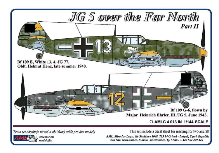 AML AMLC144013 Decals JG 5 over the Far North, Part II 1/144