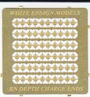 White Ensign Models PE 35129 USN/ROYAL NAVY DEPTH CHARGE END CAPS x 30 Pairs 1/350