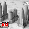 Advanced Modeling AMC 72022 БЕТАБ-500ШП бетонобойная бомба (в комплекте две бомбы). 1/72