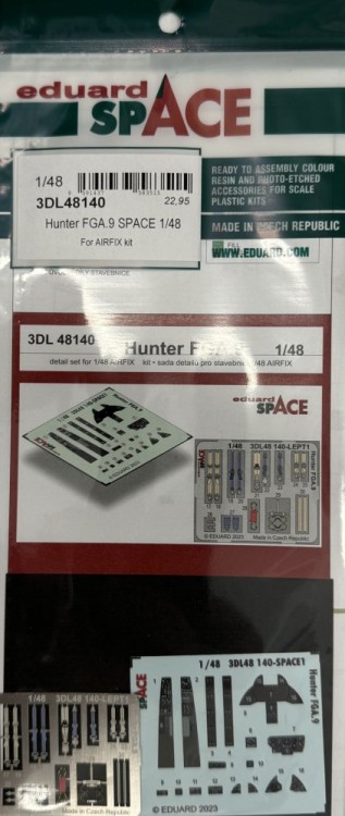 Eduard 3DL48140 Hunter FGA.9 space (Airf) 1/48
