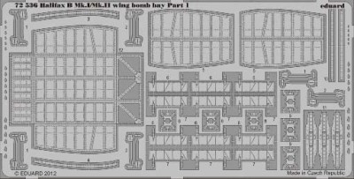 Eduard 72536 1/72 Фототравление для Halifax B Mk. I/Mk. II wing bomb bay