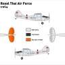 Miniwing Plastic MINI306 Cessna O-1 BIRD DOG / Royal Thai Air Force 1/144