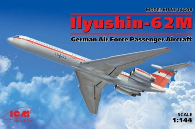 ICM 14406 Ил-62М ВВС Германии 1/144