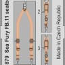 Eduard FE879 Sea Fury FB.11 seatbelts STEEL 1/48