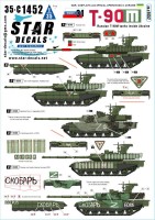 Star Decals 35-C1452 War in Ukraine # 31 Russian T-90M tanks inside Ukraine 1/35