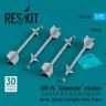 Reskit 72481 AIM-9L 'Sidewinder' missiles (4 pcs.) 1/72