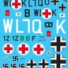 Aims AIMS72D042 Junkers Ju-52/3m WL+KLQ Sanitatas Flugber.z.b.V Poland late 1939; 1Z+BF IV./KG.z.b.V.1 Balkans May 1941 1/72