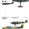 Aims AIMS72D042 Junkers Ju-52/3m WL+KLQ Sanitatas Flugber.z.b.V Poland late 1939; 1Z+BF IV./KG.z.b.V.1 Balkans May 1941 1/72