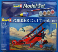Revell 64682 Самолёт Триплан Истребитель Fokke Dr I.1-ая МВ (набор с краской) (REVELL) 1/48