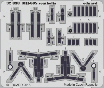Eduard 32838 MH-60S seatbelts 1/35 1/35