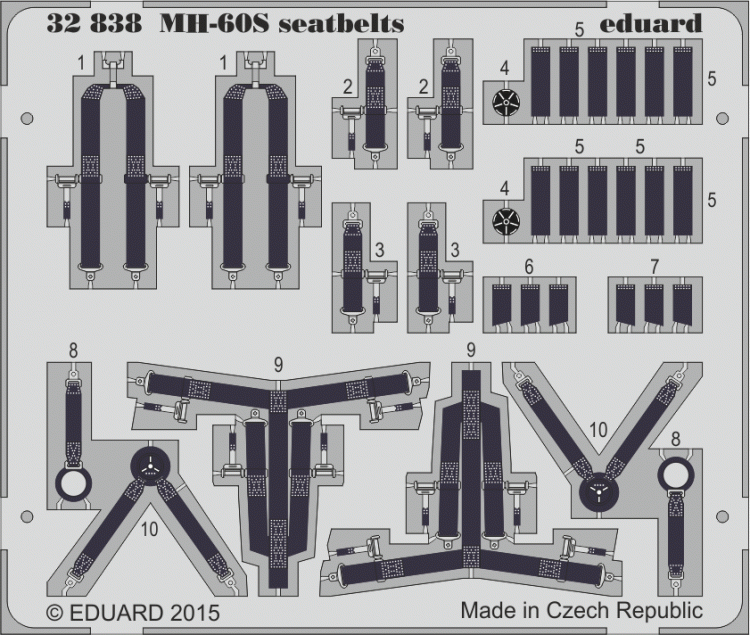 Eduard 32838 MH-60S seatbelts 1/35 1/35