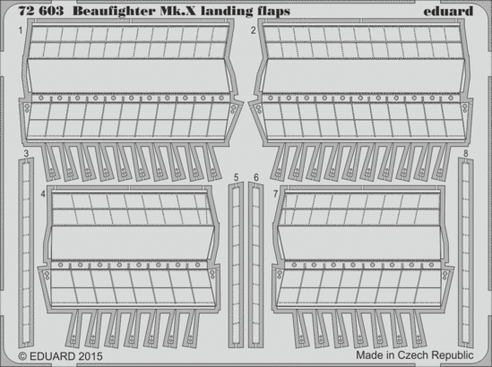 Eduard 72603 Beaufighter Mk.X landing flaps 1/72