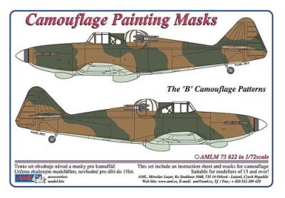 AML AMLM73022 Маска камуфляж Defiant Mk.I patterns B 1/72