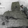 Stalingrad 3164 German soldier inspects T-34