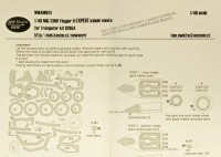 New Ware NWA-M0111 Mask MiG-23MF Flogger-B EXPERT (TRUM 02854) 1/48