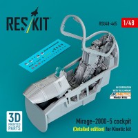 Reskit U48465 Mirage 2000-5 cockpit (Detailed edit.) (KIN) 1/48