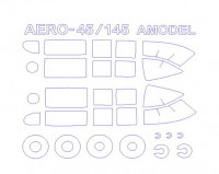 KV Models 72131 AERO 45/AERO 145 (AMODEL #7295,#72104) + маски на диски и колеса AMODEL 1/72