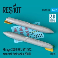 Reskit U72246 Mirage 2000 RPL 501\502 ext.fuel tanks 2000l 1/72