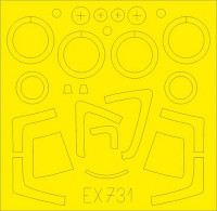 Eduard EX731 Mask 1/48 Su-27S (KITTYH.)