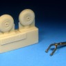Barracuda Studios BCR48392 Messerschmitt Bf-109GK Tall Tailwheel Set 1/48