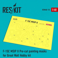 Reskit RSM48-0010 F-15 MSIP ll Pre-cut painting masks for Great Wall Hobby (L4817) kit Great Wall Hobby 1/48