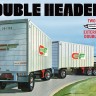 AMT 1132 Double Header Tandem Van Trailers 1/25
